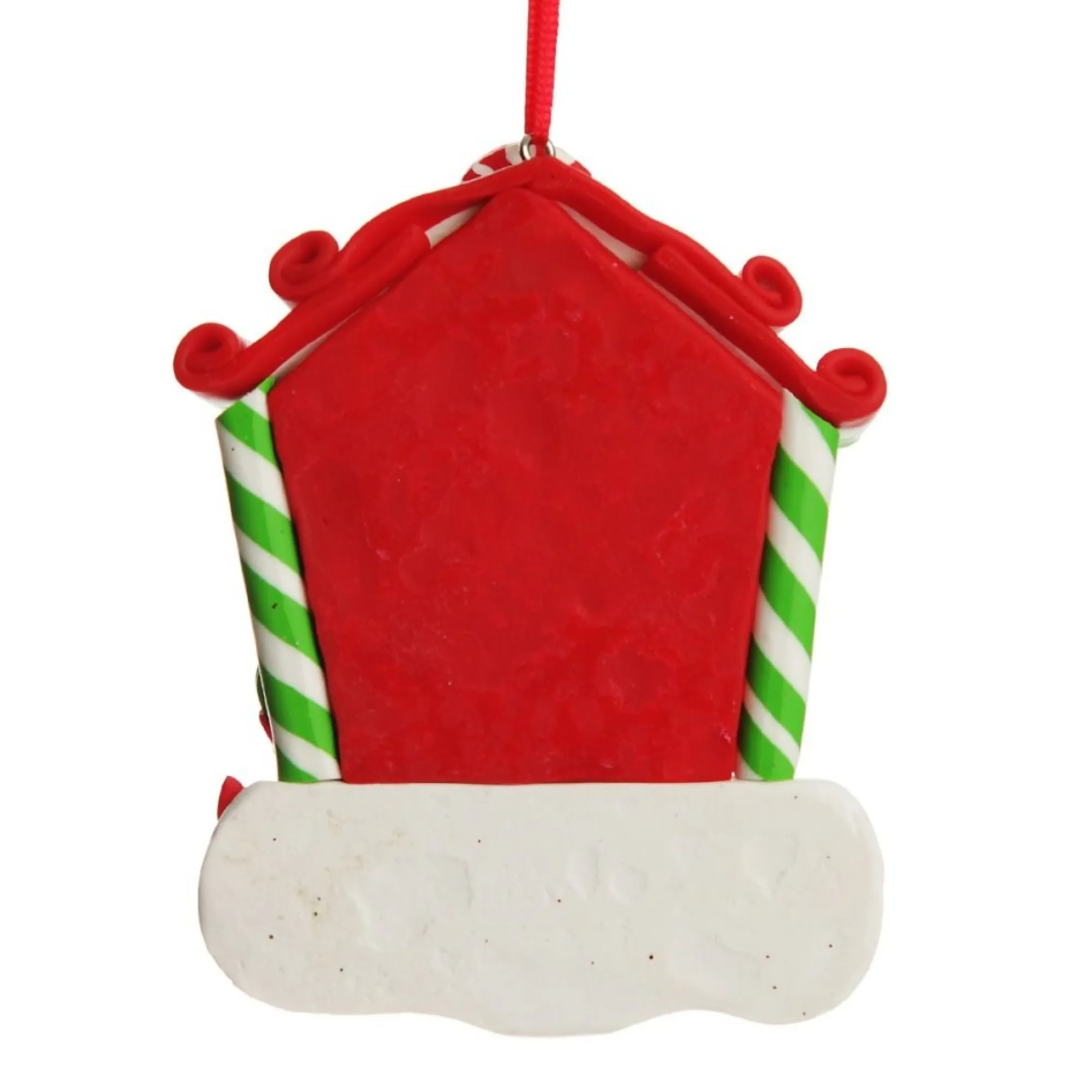 Personalised Gingerbread House Decoration with Boy Elf Outlet
