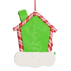 Personalised Gingerbread House Decoration with Girl Elf Flash Sale