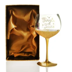 Personalised Gingle Juice Large Christmas Wine Glass Hot