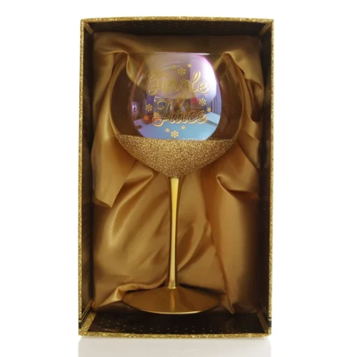 Personalised Gingle Juice Large Christmas Wine Glass Hot