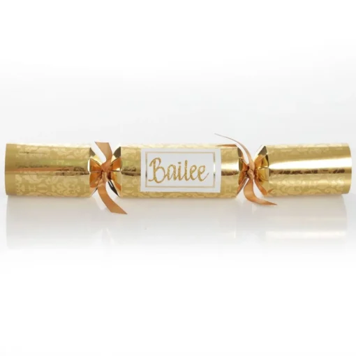 Personalised Gold Leaf Pattern Bon Bon - Single Discount