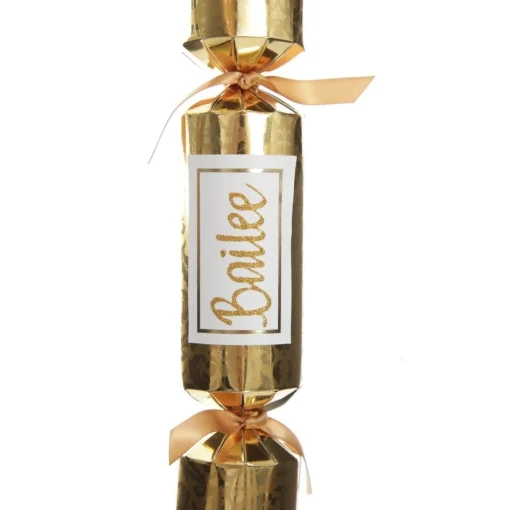 Personalised Gold Leaf Pattern Bon Bon - Single Discount