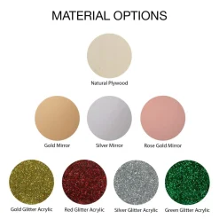 Personalised Hexagonal Laser Cut Christmas Decoration Cheap