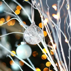 Personalised Icicle Glass Christmas Bauble Cheap