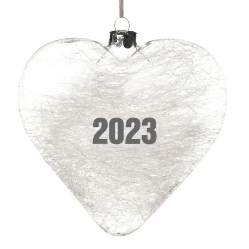 Personalised Icicle Glass Heart - Love is a Four Legged Word Sale