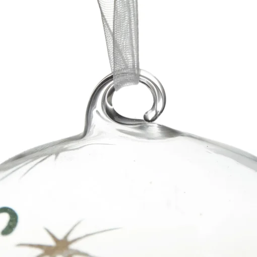 Personalised Iridescent Glass Christmas Bauble Shop