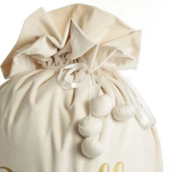 Personalised Ivory Velvet Santa Sack Outlet