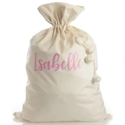 Personalised Ivory Velvet Santa Sack Outlet