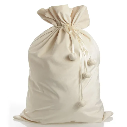 Personalised Ivory Velvet Santa Sack Outlet