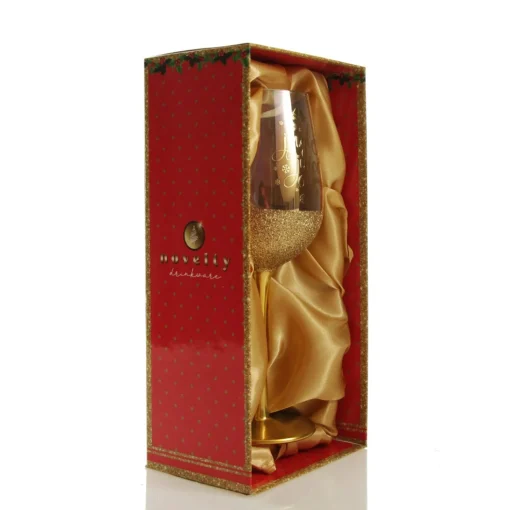 Personalised Jingle Juice Christmas Wine Glass Hot
