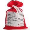 Personalised Letter from Santa Red Felt Jumbo Sack Store