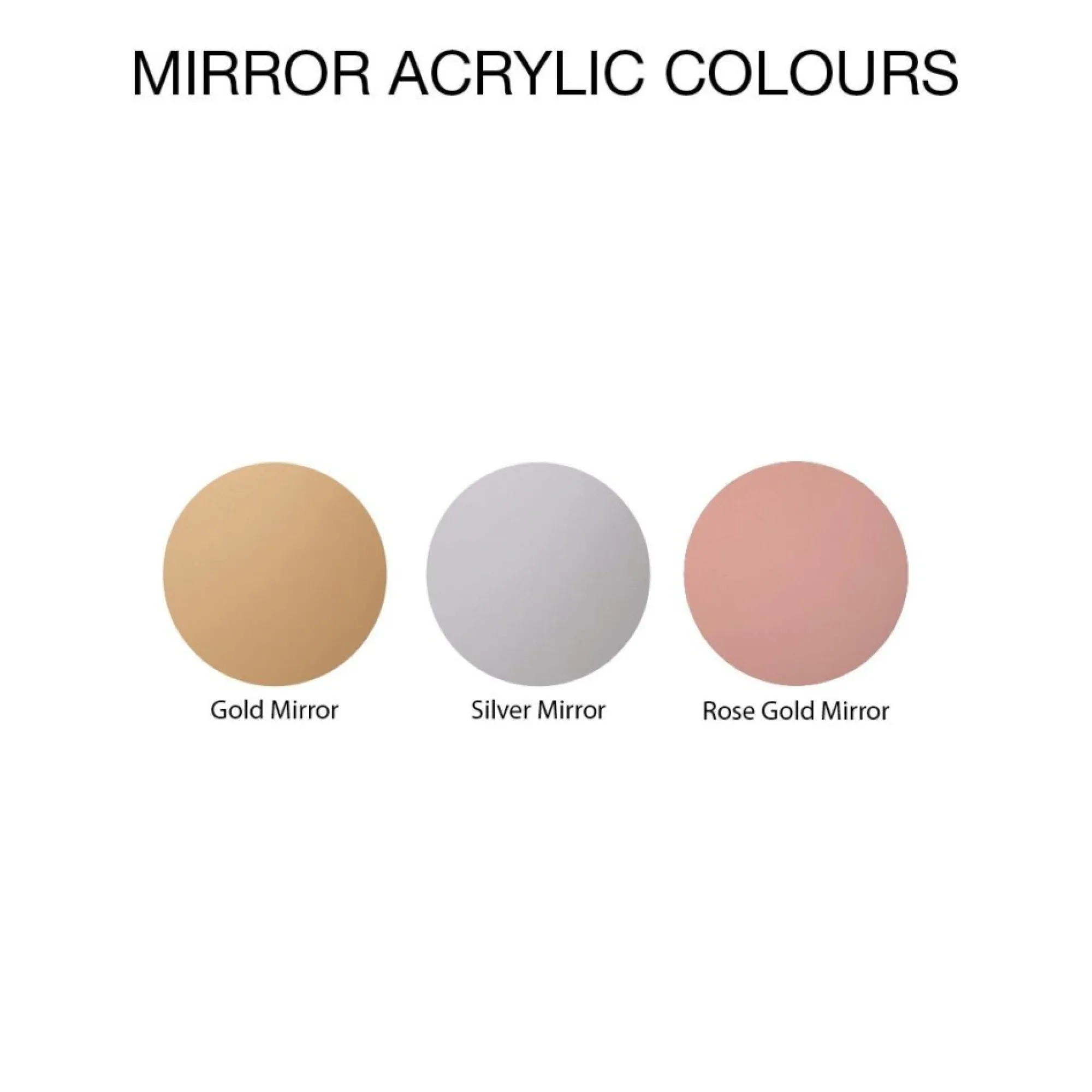 Personalised Mirror Acrylic Etched Name Tags - Set of 6 Best