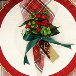 Personalised Mirror Acrylic Etched Name Tags - Set of 6 Best