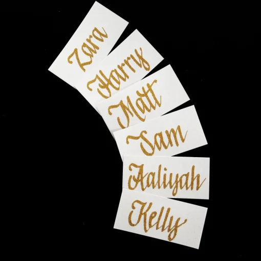 Personalised Name Place Cards - Set of 6 Cheap