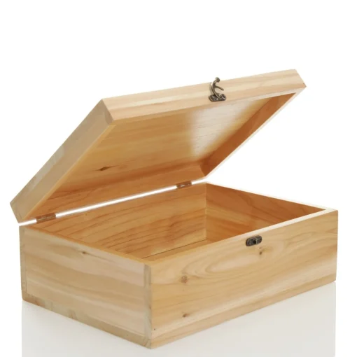 Personalised Natural Wooden Christmas Eve Keepsake Box New
