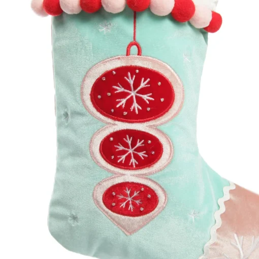 Personalised Peppermint Bauble Christmas Stocking Store