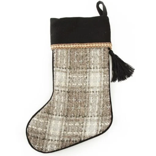 Personalised Plaid Christmas Stocking Cheap