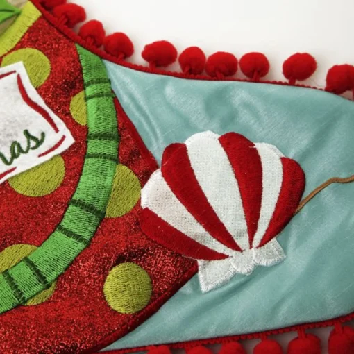 Personalised Pom Pom Beach Christmas Stocking Store