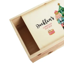 Personalised Printed Wooden Christmas Eve Box - Nutcracker Cheap