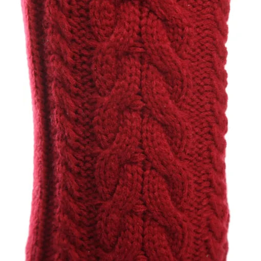 Personalised Red Cable Knit Christmas Stocking Flash Sale