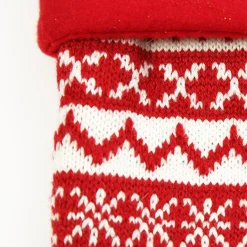 Personalised Red Knitted Christmas Stocking Fashion