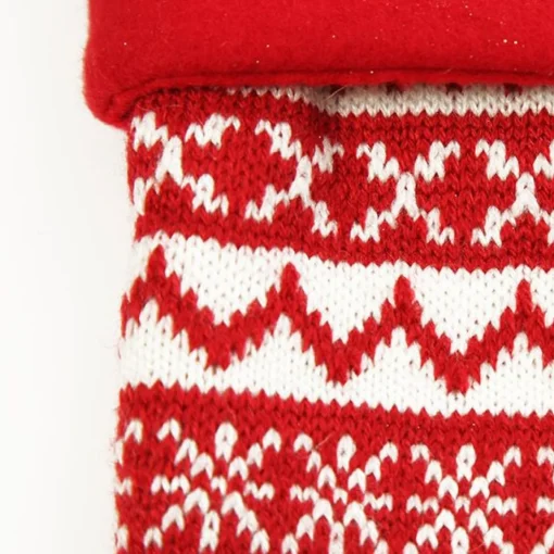 Personalised Red Knitted Christmas Stocking Fashion