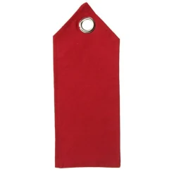 Personalised Red Linen Santa Sack Tag Discount