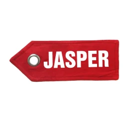 Personalised Red Merry Christmas Santa Sack with Candy Cane Stripe Trim New