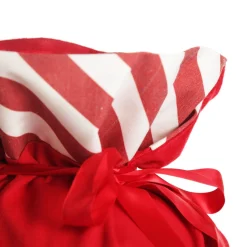 Personalised Red Merry Christmas Santa Sack with Candy Cane Stripe Trim New