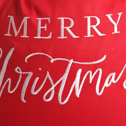 Personalised Red Merry Christmas Santa Sack with Candy Cane Stripe Trim New