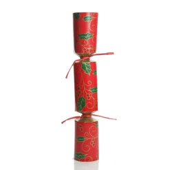 Personalised Red Swirling Holly Bon Bon - Single Shop