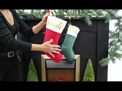Personalised Red Velvet Christmas Stocking Outlet