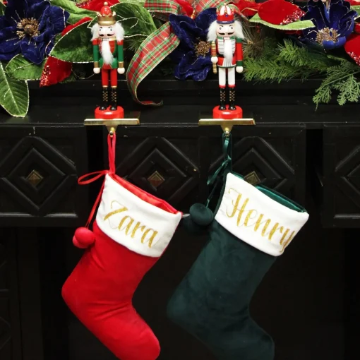 Personalised Red Velvet Christmas Stocking Outlet