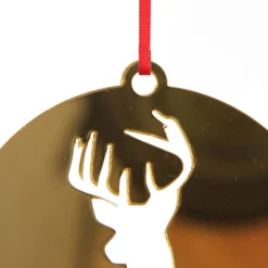 Personalised Reindeer Cutout Christmas Decoration New