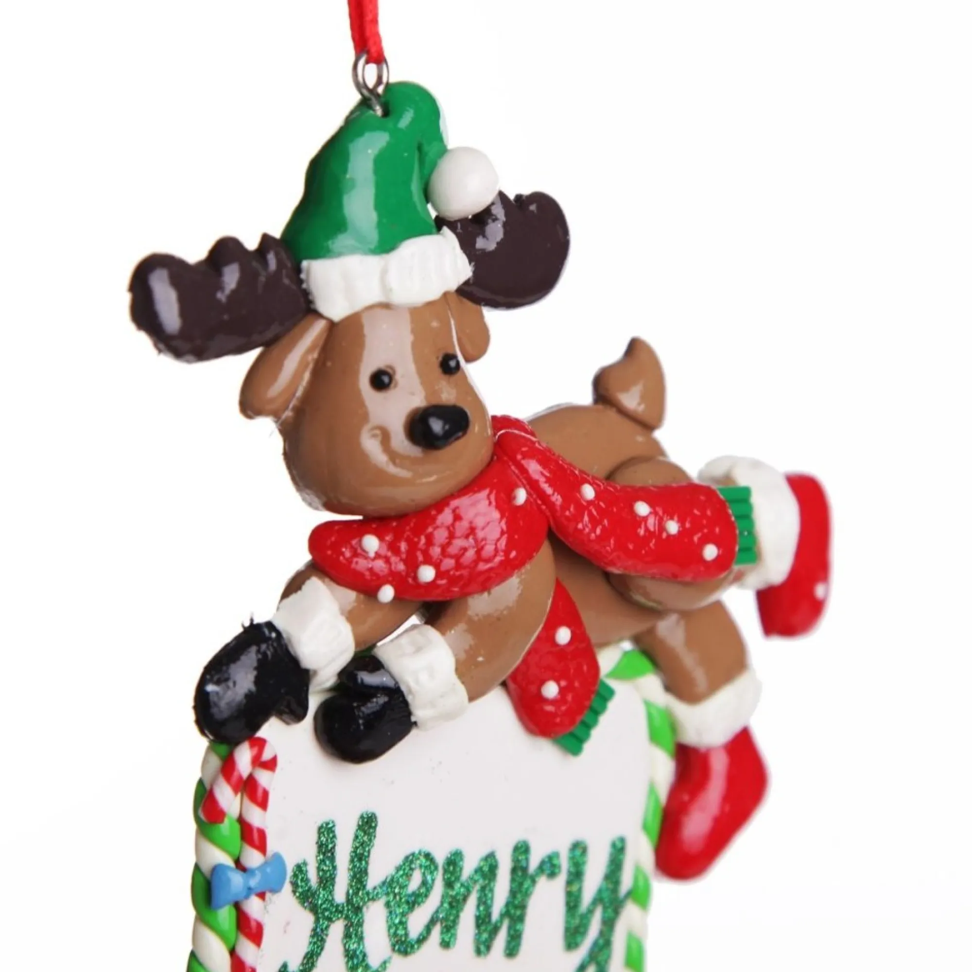 Personalised Reindeer with Plaque Decoration Clearance