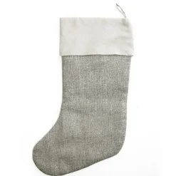 Personalised Silver Bauble Christmas Stocking Clearance