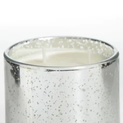 Personalised Silver Scented Christmas Candle with Glass Cloche Discount