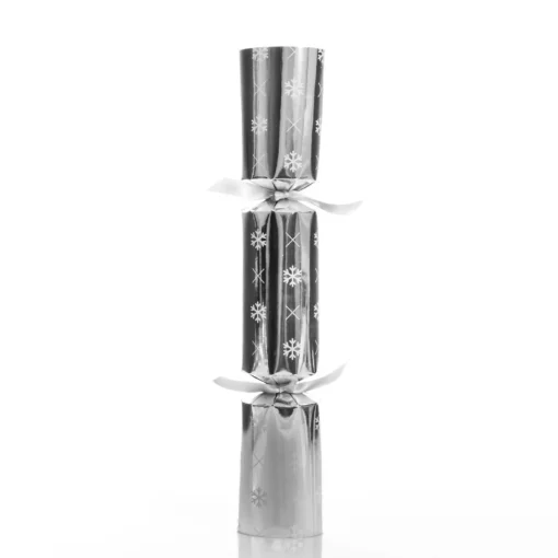 Personalised Silver with White Snowflake Bon Bon - Single Flash Sale