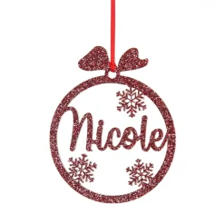 Personalised Snowflake Laser Cut Christmas Decoration Cheap