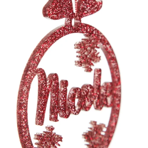 Personalised Snowflake Laser Cut Christmas Decoration Cheap