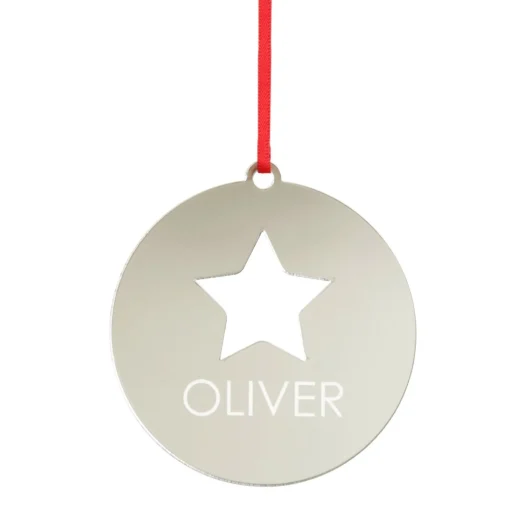 Personalised Star Cutout Christmas Decoration Store