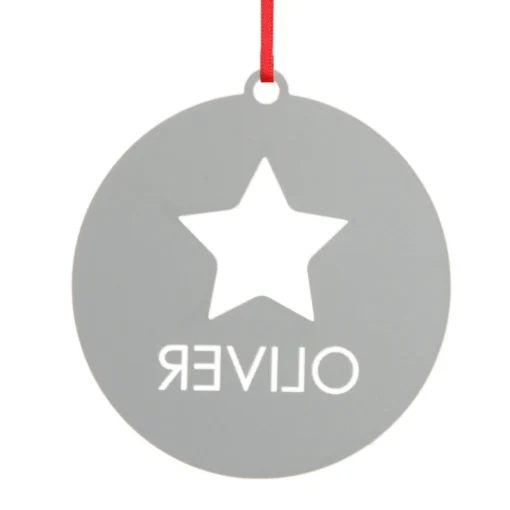 Personalised Star Cutout Christmas Decoration Store