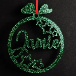 Personalised Stars Laser Cut Christmas Decoration Clearance