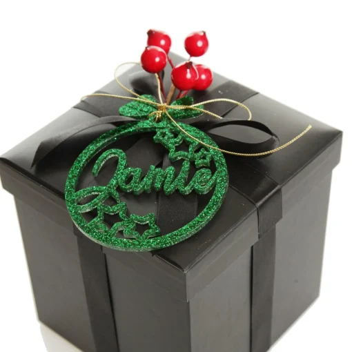 Personalised Stars Laser Cut Christmas Decoration Clearance