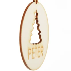 Personalised Tree Cutout Christmas Decoration Outlet