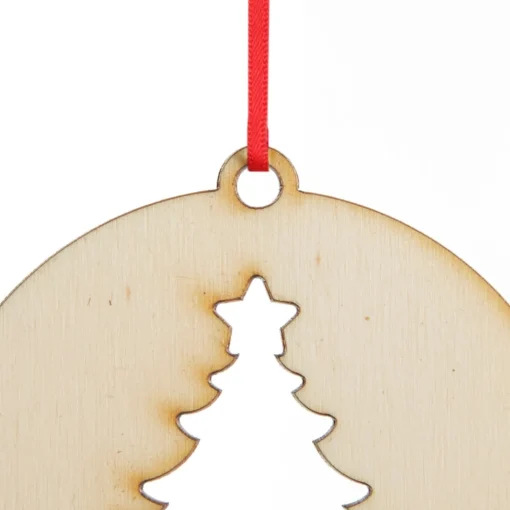 Personalised Tree Cutout Christmas Decoration Outlet
