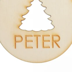Personalised Tree Cutout Christmas Decoration Outlet