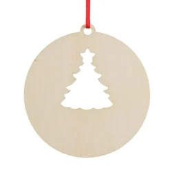 Personalised Tree Cutout Christmas Decoration Outlet