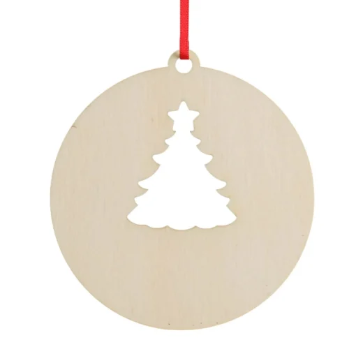 Personalised Tree Cutout Christmas Decoration Outlet