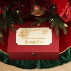 Personalised Wooden Christmas Eve Box with Express Delivery Plaque Store